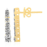 Pendientes en oro con Diamante VVS1 (G)