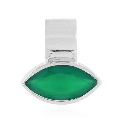 Colgante en plata con Ónix verde (MONOSONO COLLECTION)