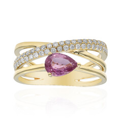 Anillo en oro con Zafiro rosado (CIRARI)