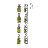 Pendientes en plata con Peridoto de Birmania