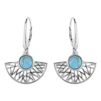 Pendientes en plata con Turquesa