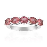 Anillo en plata con Turmalina rosa de Brasil (Pallanova)