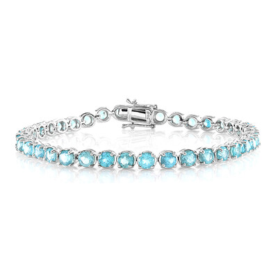 Brazalete en plata con Apatita azul