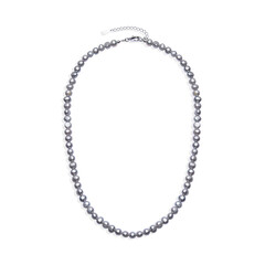 Collar en plata con Perla plateada Freshwater