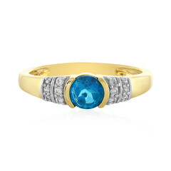 Anillo en plata con Apatita azul neón