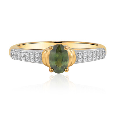 Anillo en oro con Zafiro verde de Queensland (Mark Tremonti)