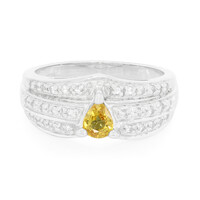 Anillo en plata con Zafiro amarillo