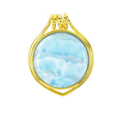 Colgante en plata con Larimar