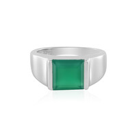 Anillo en plata con Ónix verde