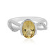 Anillo en plata con Berilo amarillo