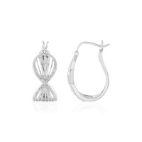 Pendientes en plata con Diamante I2 (J)