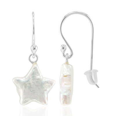 Pendientes en plata con Perla Keshi (TPC)