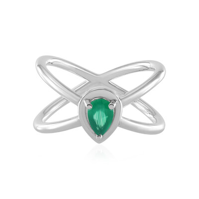 Anillo en plata con Ónix verde