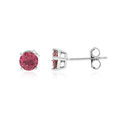 Pendientes en plata con Turmalina rosa