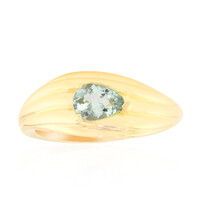 Anillo en oro con Berilo menta de Australia