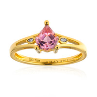 Anillo en oro con Diáspora rosa (AMAYANI)