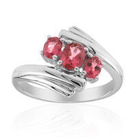 Anillo en plata con Turmalina rosa de Brasil