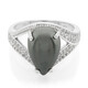 Anillo en plata con Hematita negra