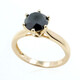 Anillo en oro con Diamante negro