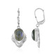 Pendientes en plata con Labradorita (MONOSONO COLLECTION)