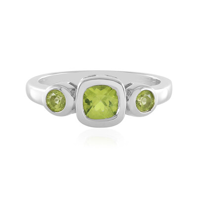 Anillo en plata con Peridoto