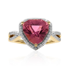 Anillo en oro con Turmalina rosa de Californa (Amanda Adkins)