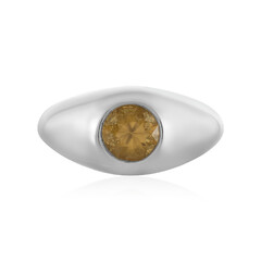 Anillo en plata con Zircón amarillo