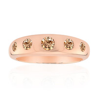 Anillo en oro con Diamante rosa de Francia de Argyle SI1