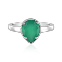 Anillo en plata con Ónix verde