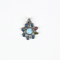 Colgante en plata con Larimar