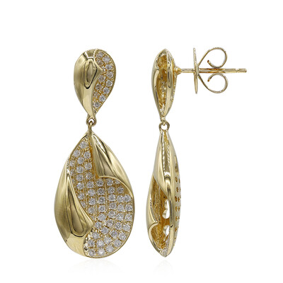 Pendientes en oro con Diamante I1 (H)  (CIRARI)