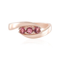 Anillo en plata con Turmalina rosa de Nigeria