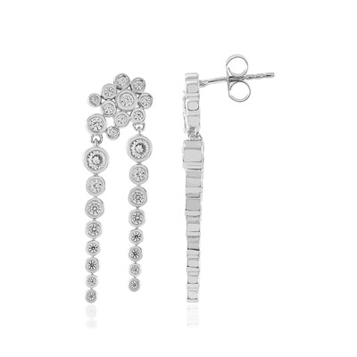 Pendientes en plata con Zircón (MONOSONO COLLECTION)