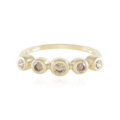 Anillo en oro con Diamante champán SI2