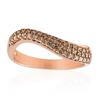 Anillo en oro con Diamante rosa de Francia de Argyle SI1