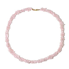 Collar en plata con Cuarzo rosa