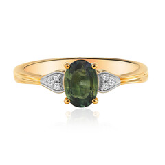 Anillo en oro con Zafiro verde de Queensland (Mark Tremonti)