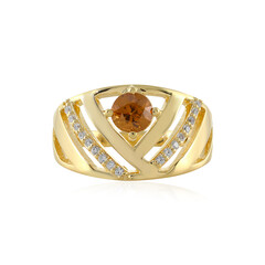 Anillo en plata con Zircón cognac