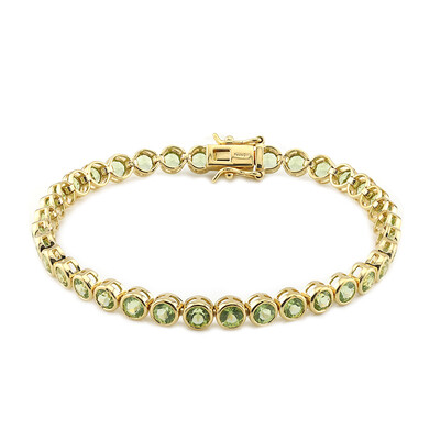 Brazalete en plata con Peridoto