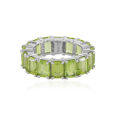 Anillo en plata con Peridoto