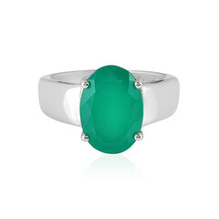 Anillo en plata con Ónix verde