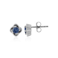 Pendientes en plata con Zafiro azul