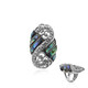 Anillo en plata con Concha de Abalone (Art of Nature)