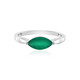 Anillo en plata con Ónix verde