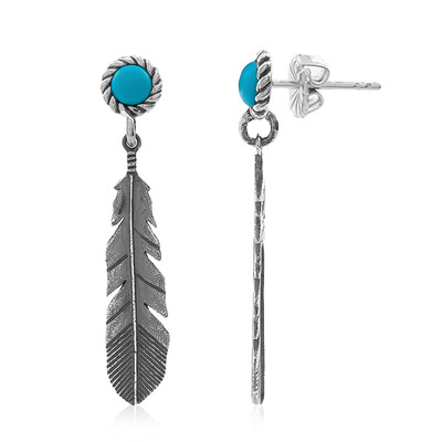 Pendientes en plata con Turquesa de Kingman (Desert Chic)