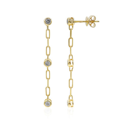 Pendientes en oro con Diamante I1 (H)  (CIRARI)