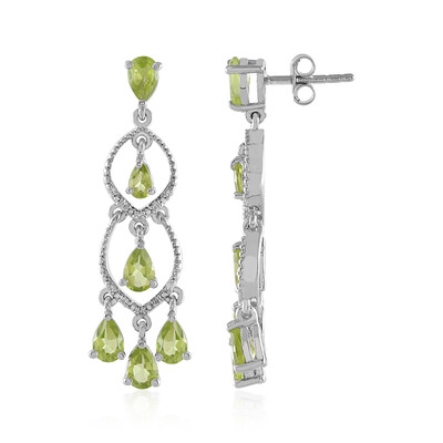 Pendientes en plata con Peridoto