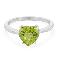 Anillo en plata con Peridoto de Manchú