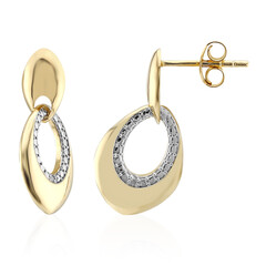 Pendientes en plata con Diamante I3 (I)