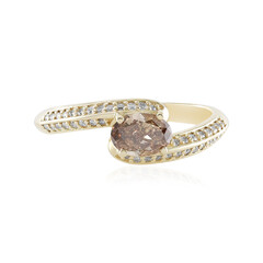 Anillo en oro con Diamante champán SI2 (de Melo)